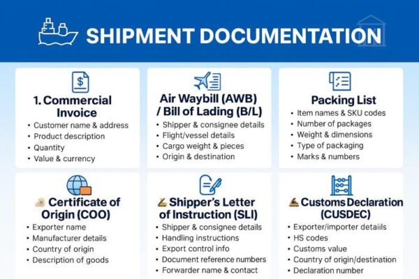 Required Documents for Air Freight Export